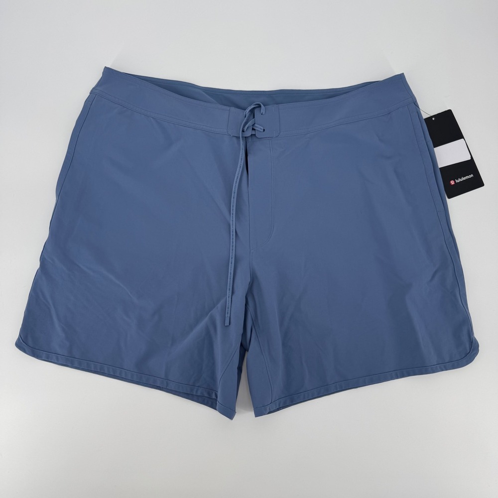 Lululemon Men Blue Linerless Board Short UPF 40 Swim Trunks LM7BQ8S Size 38‎ NWT